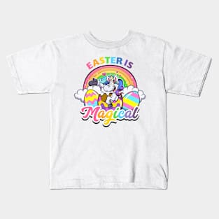 Easter Is Magical Cartoon Kids T-Shirt